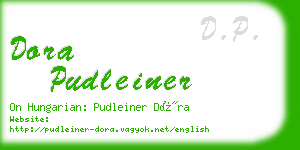 dora pudleiner business card